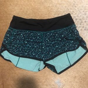 Green and black lulu lemon shorts!